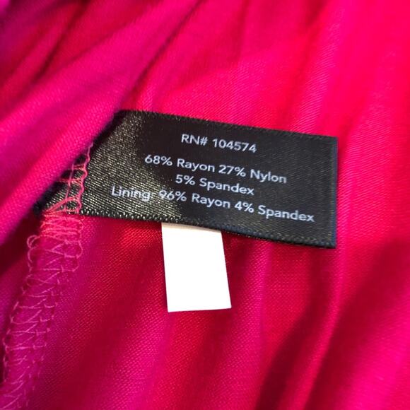 Boston Proper bright pink cutout neckline sheath dress size Small - Picture 8 of 14